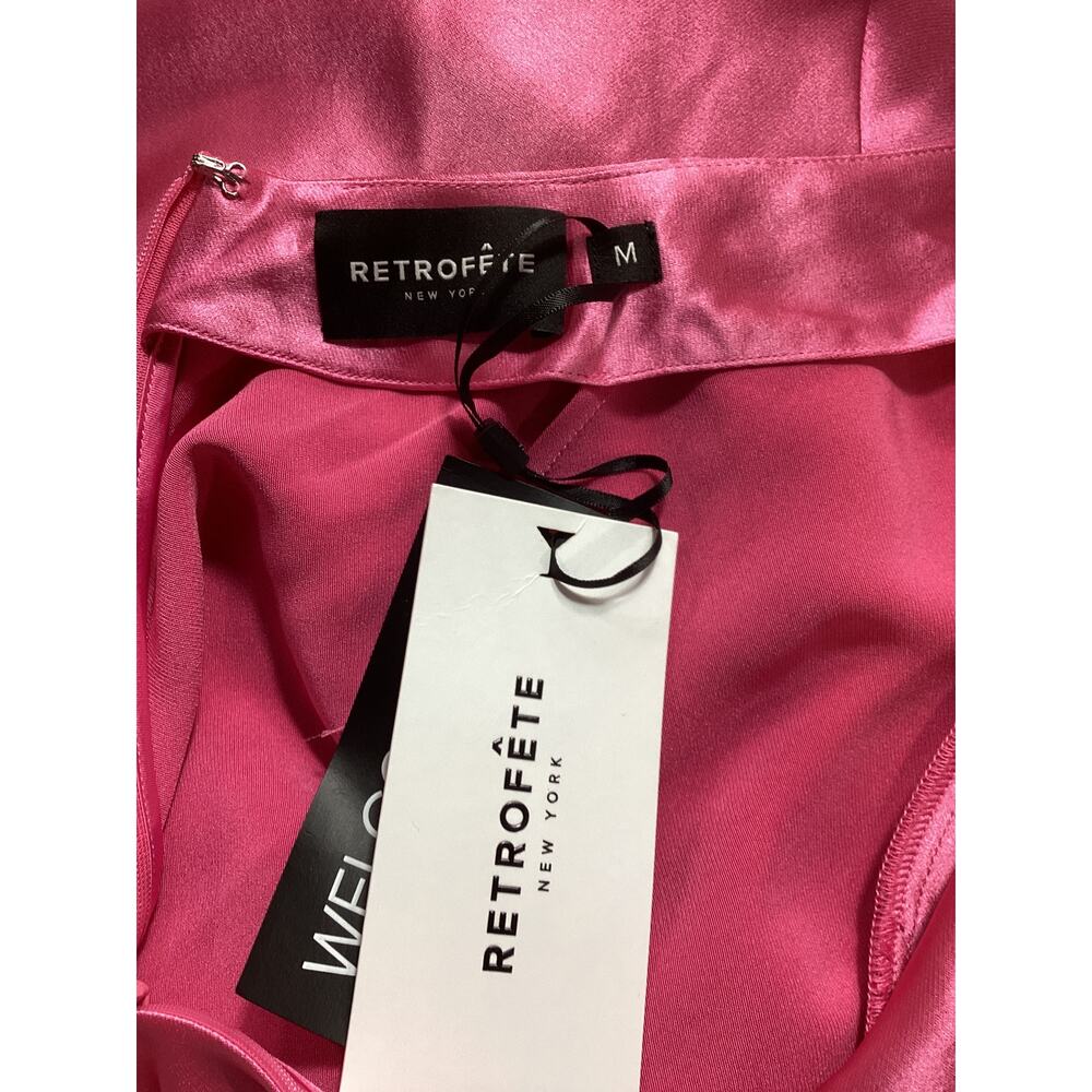 Retrofete Satin Candy Pink Valeria Gown Size M NWT - Picture 4 of 4